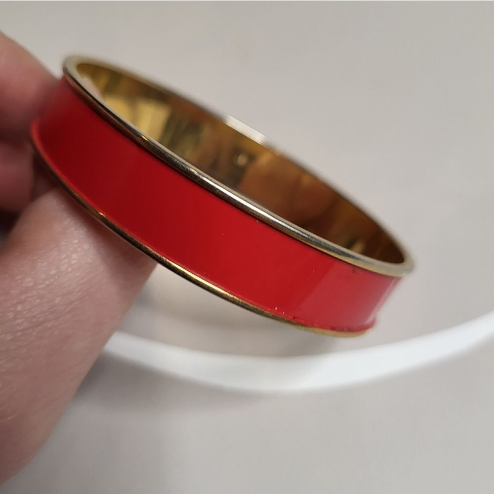 Vintage Monet Red Enamel Bracelet ❤️